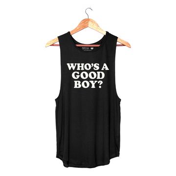 Who's a Good Boy? | Puppies Soft Women's Sleeveless Tank