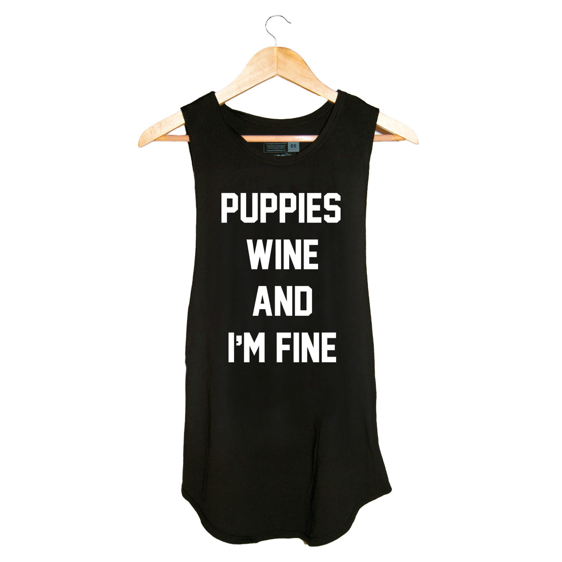 Puppies Wine & I'm Fine - Women's Sleeveless