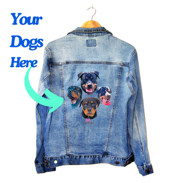 Your Dog Here | Custom Dog's Face's | Jean Jacket