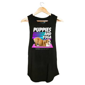 Puppies & Yoga OG Version | Women’s Sleeveless