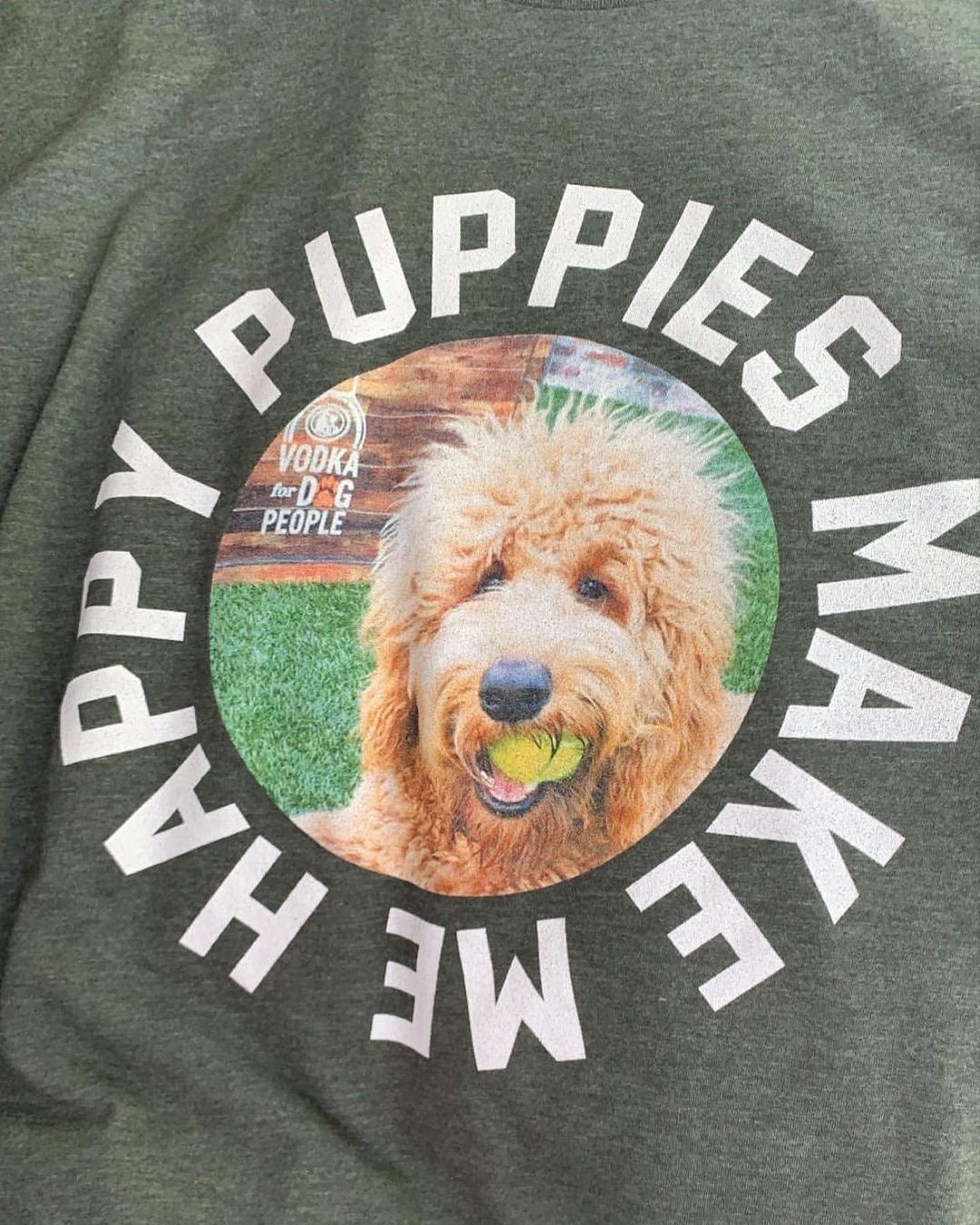 Custom Dog Apparel - Puppies Make Me Happy