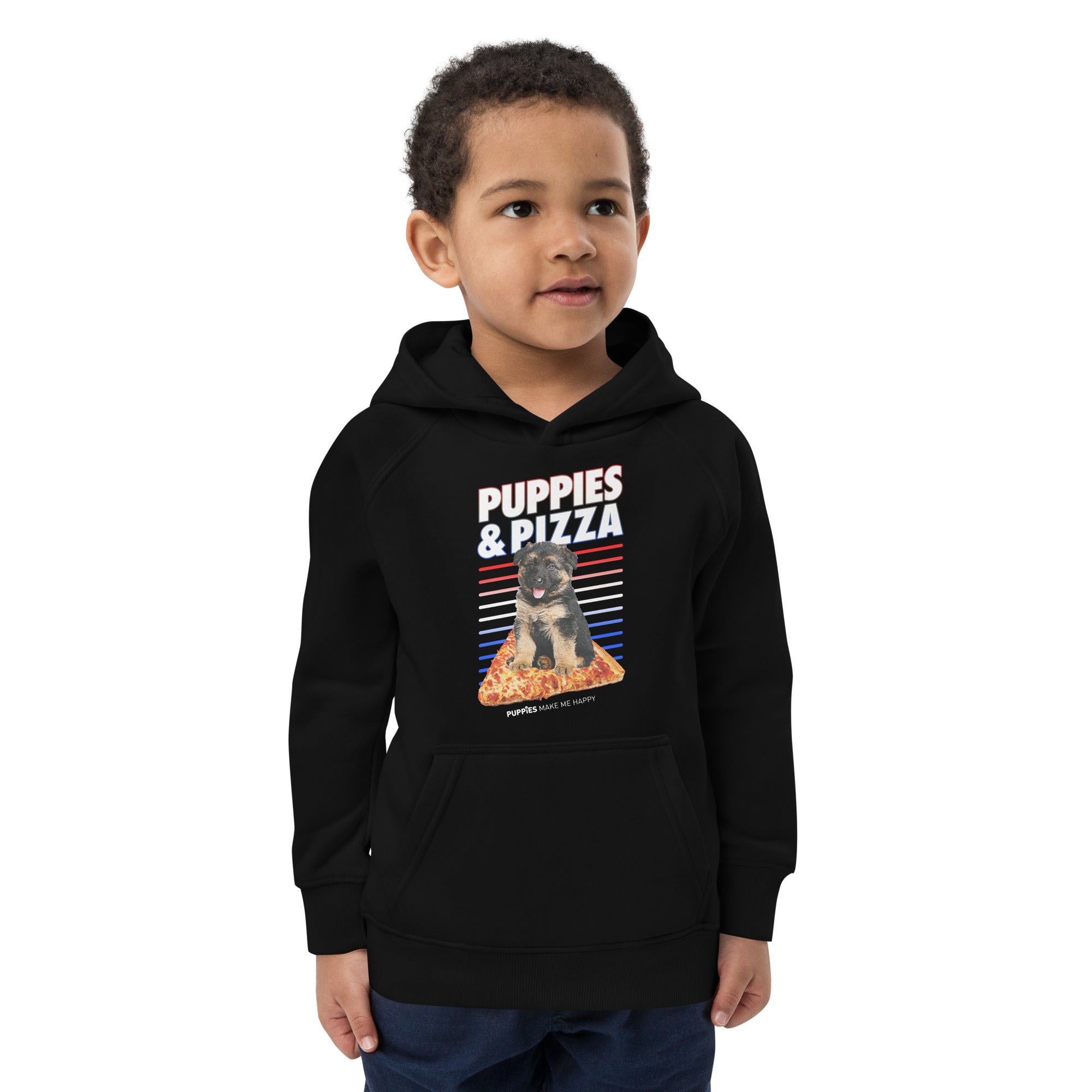 Puppies & Pizza | Kids Eco Youth Hoodie