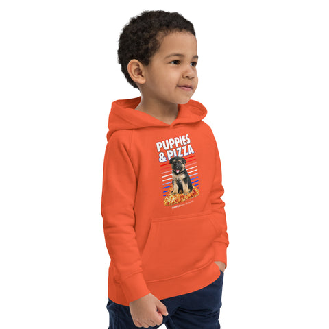 Puppies & Pizza | Kids Eco Youth Hoodie