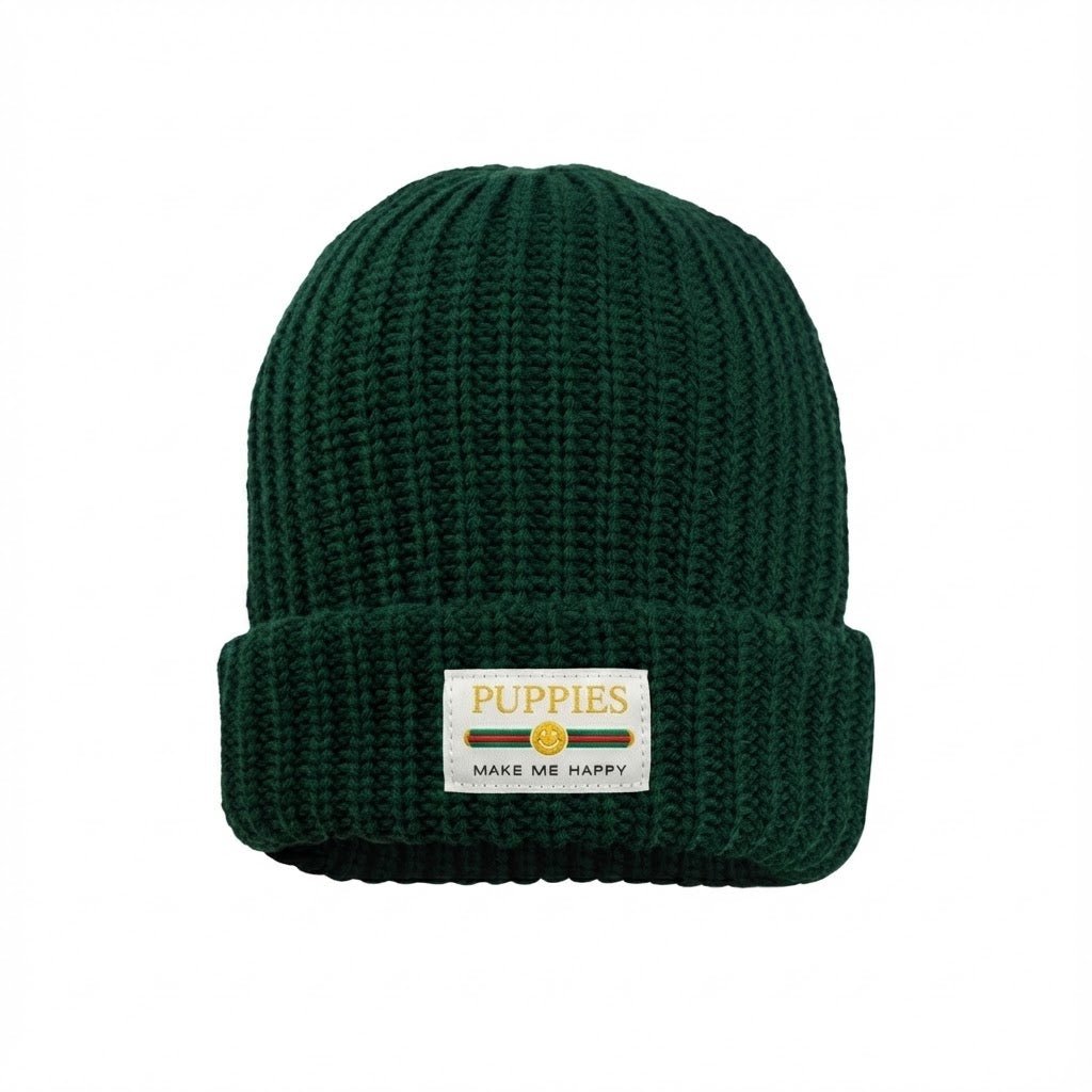Pup Lux Gold Label Midwest Marl Beanie | Thickest Warmest Knit Cap Best Luxury Gift - Puppies Make Me Happy