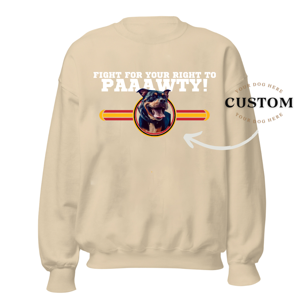 Your Dog Here -PAWTY TIME- Crewneck Sweatshirt