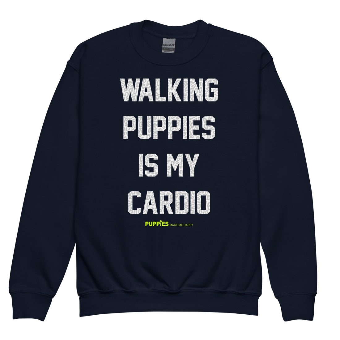 Walking Puppies is my Cardio | Youth crewneck sweatshirt