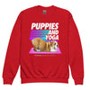 Puppies & Yoga | Youth crewneck sweatshirt