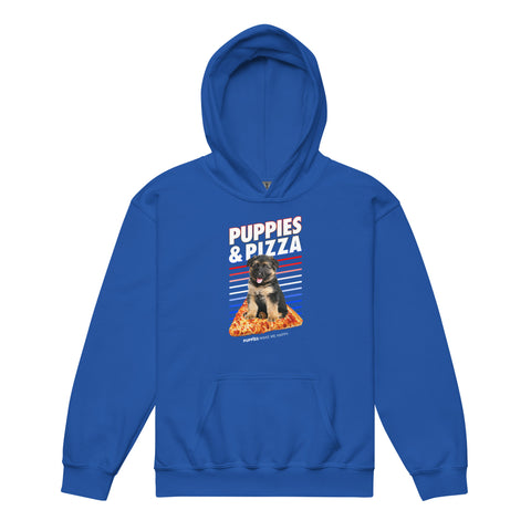 Puppies & Pizza | Youth heavy blend hoodie