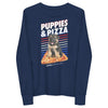Puppies & Pizza | Youth long sleeve tee