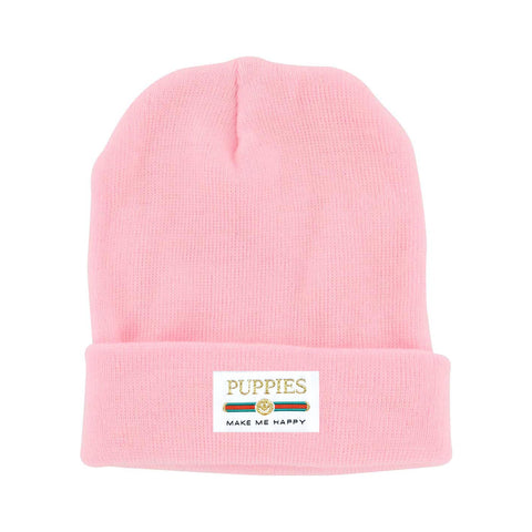 Pup Lux | Gold Label Beanie - Puppies Make Me Happy