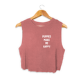 Motto | Crop Top - Puppies Make Me Happy