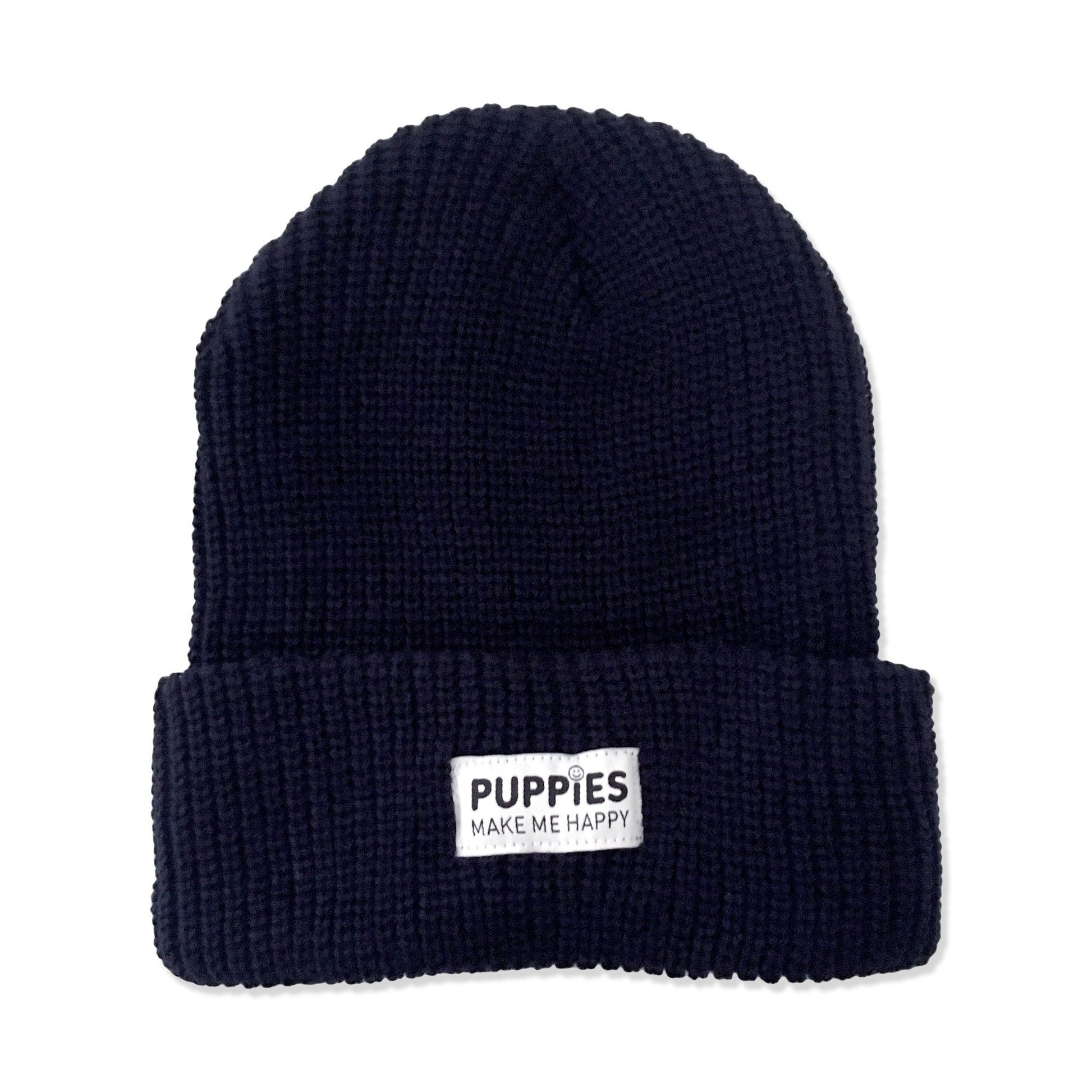 Company Label Beanie - Puppies Make Me Happy