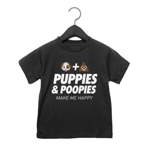 Puppies & Poopies | Toddler Tee - Puppies Make Me Happy