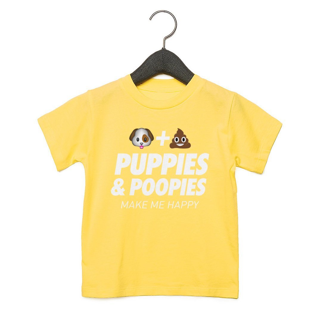 Puppies & Poopies | Toddler Tee - Puppies Make Me Happy