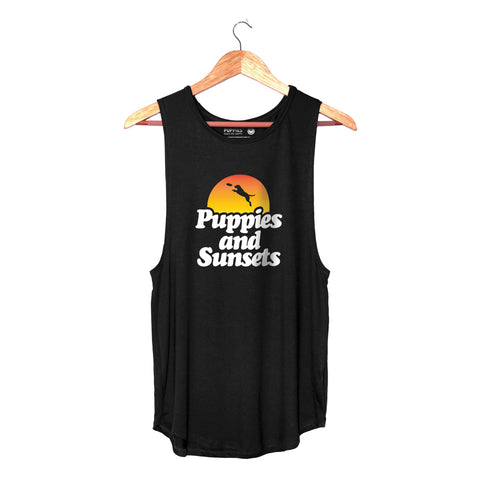 Puppies and Sunsets | Women's Sleeveless