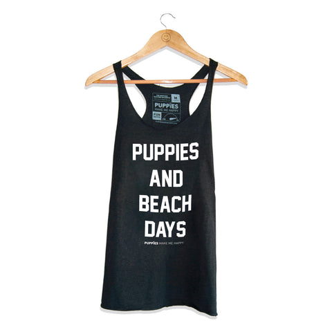 Puppies and Beach | Racerback Tank
