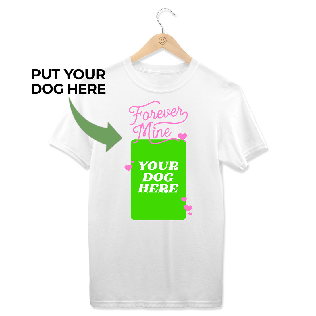 Your Dog Here - Fur-ever Mine - Uni-Sex Crewneck Tee