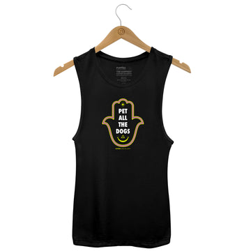 Pet All The Dogs Hamsa | Women's Sleeveless