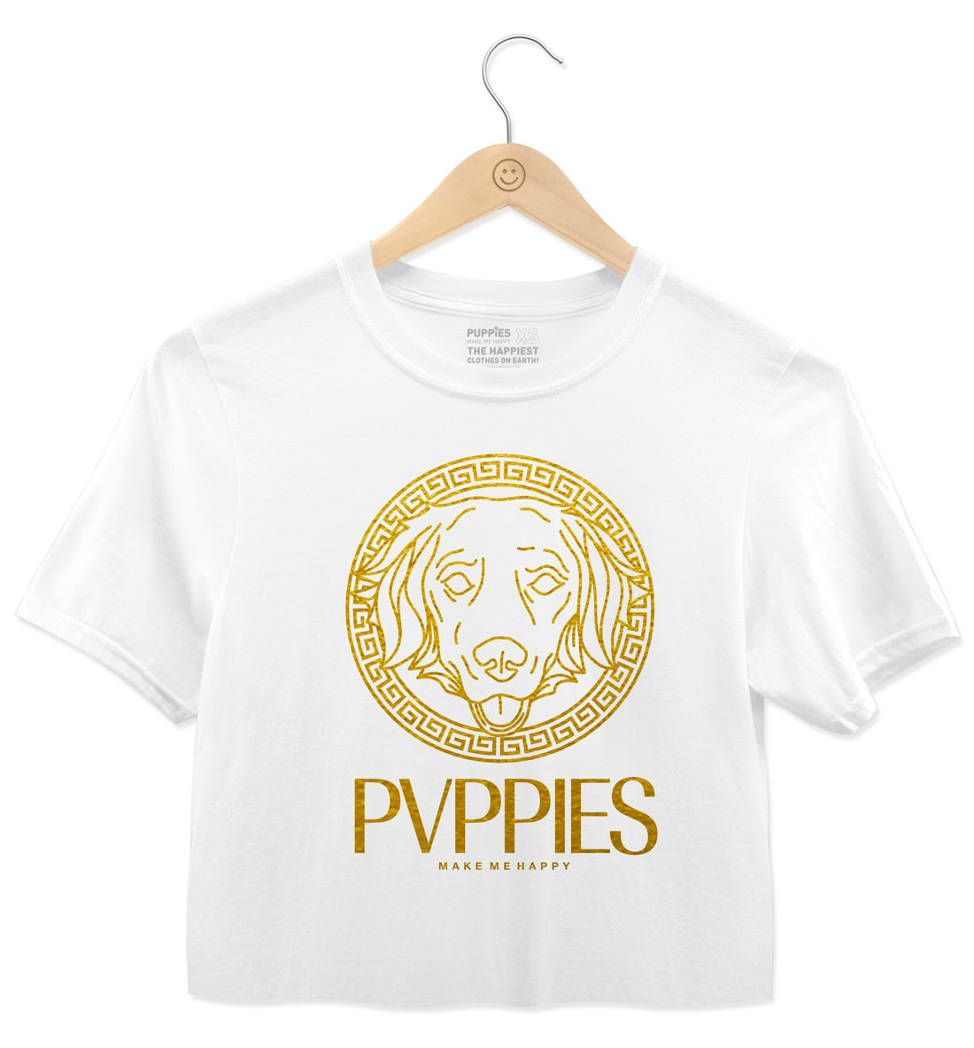 Verdoggie | Gold Foil Crop Tee