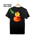 Your Dog Here | Custom Halloween Pumpkin Uni - Sex Crewneck Tee - Puppies Make Me Happy