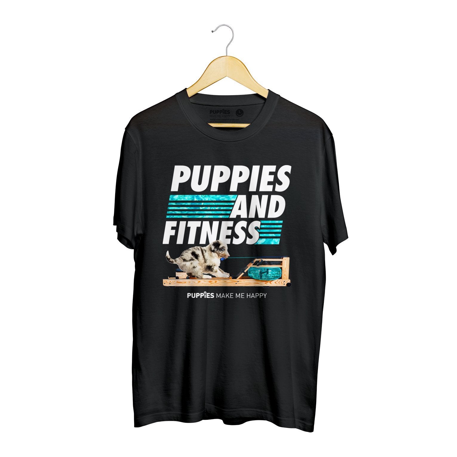 Row, Row, Row Your Puppies | Soft Cotton Uni-Sex  Tee - Puppies Make Me Happy