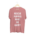 Rescue Puppies Title | Uni-Sex Crewneck Tee - Puppies Make Me Happy