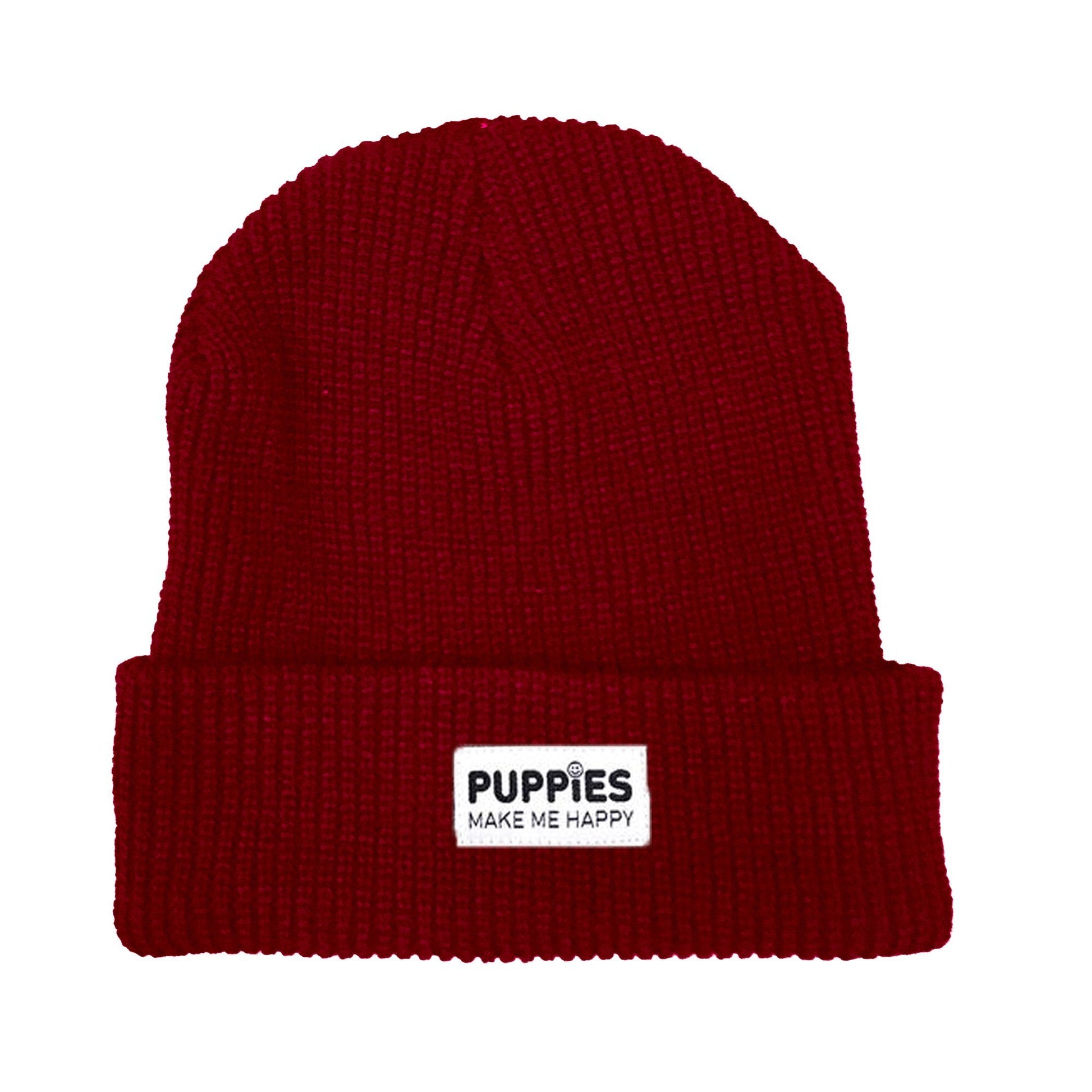 Company Label Beanie - Puppies Make Me Happy