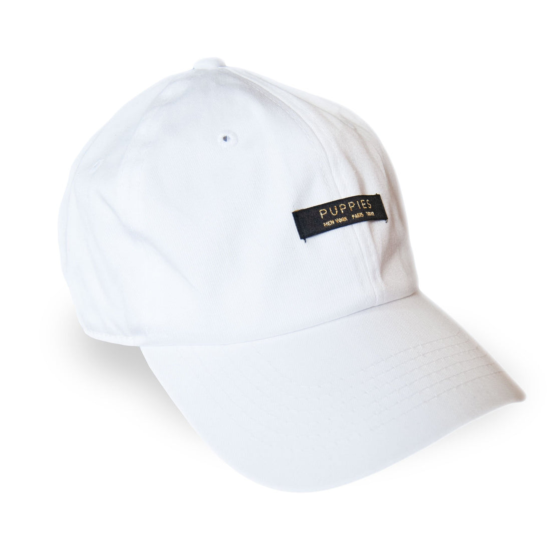 Puppy-Sized Designer Label | Strapback Hat - Puppies Make Me Happy