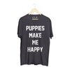Title Tee | Uni-Sex Crewneck Tee - Puppies Make Me Happy