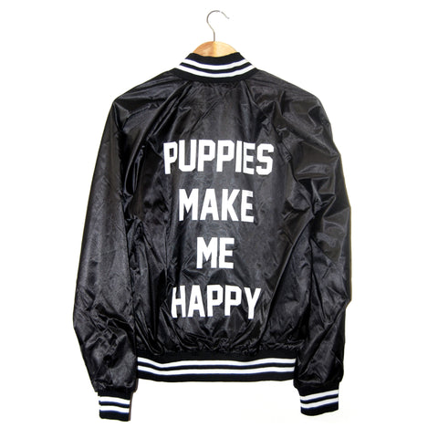 Title Tee | Varsity Member Jacket - Puppies Make Me Happy