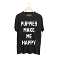 Title Tee | Uni-Sex Crewneck Tee - Puppies Make Me Happy