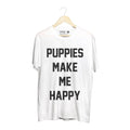 Title Tee | Uni-Sex Crewneck Tee - Puppies Make Me Happy