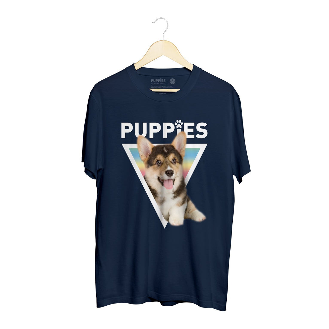 Corgy | Soft Cotton Uni-Sex Tee - Puppies Make Me Happy