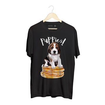 Pupcakes | Soft Cotton Uni-Sex Tee - Puppies Make Me Happy