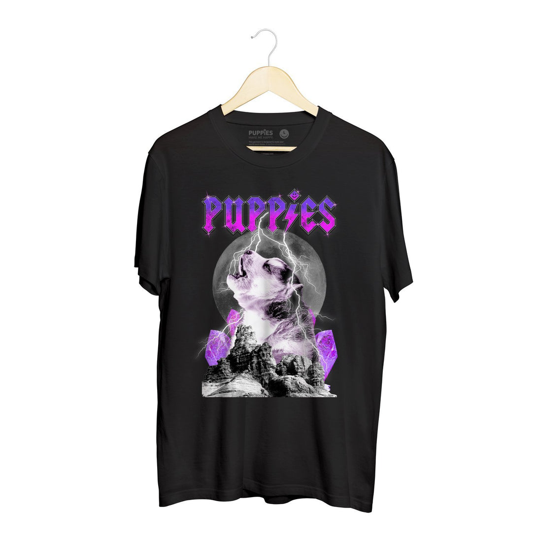 Pup Rock | Soft Cotton Uni-Sex  Tee - Puppies Make Me Happy