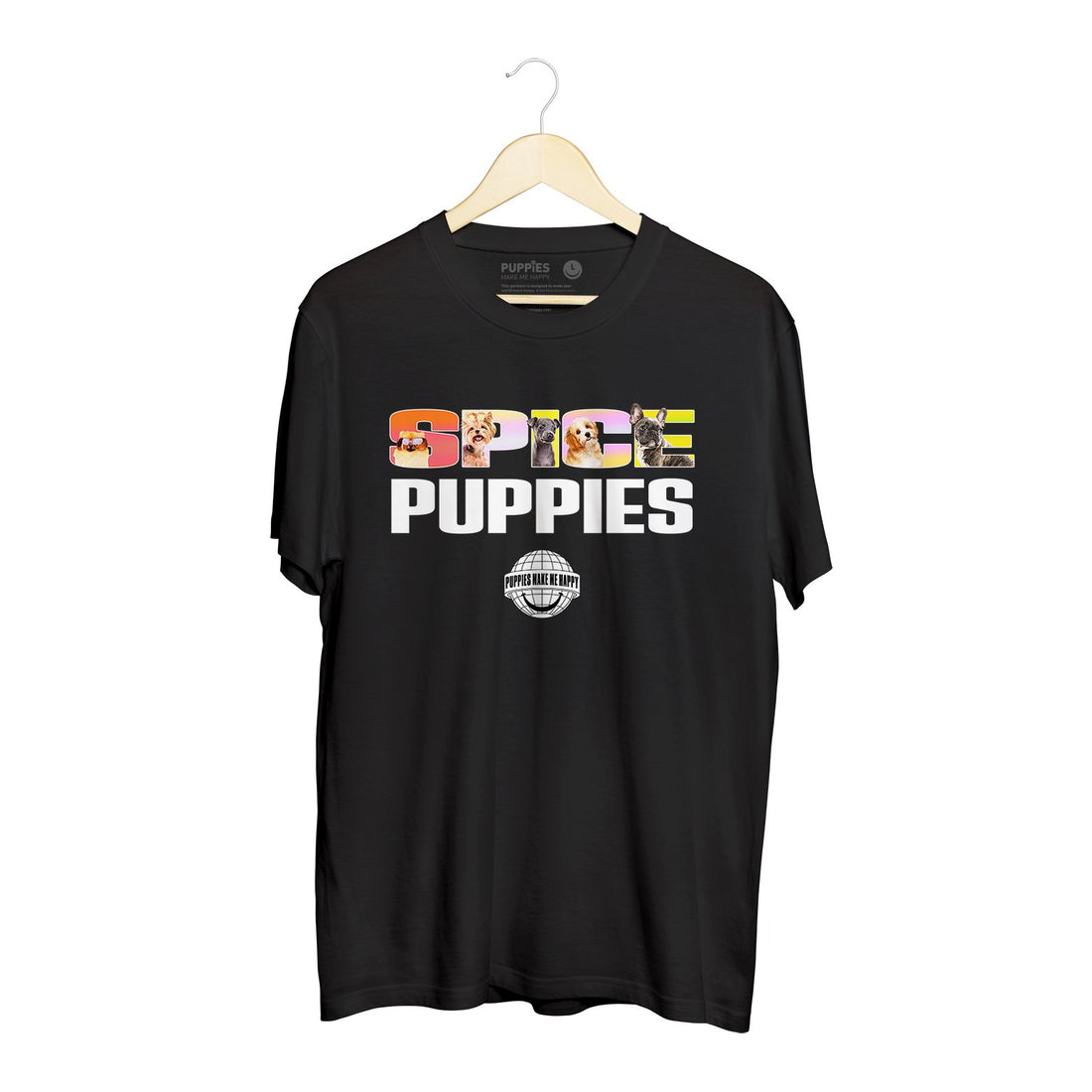 Spice Puppies | Soft Cotton Uni-Sex  Tee - Puppies Make Me Happy