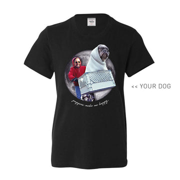 Your Dog Here - Phone Home - Youth Tee - Puppies Make Me Happy