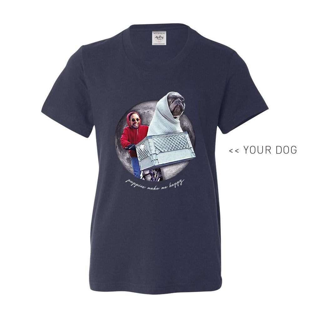 Your Dog Here - Phone Home - Youth Tee - Puppies Make Me Happy