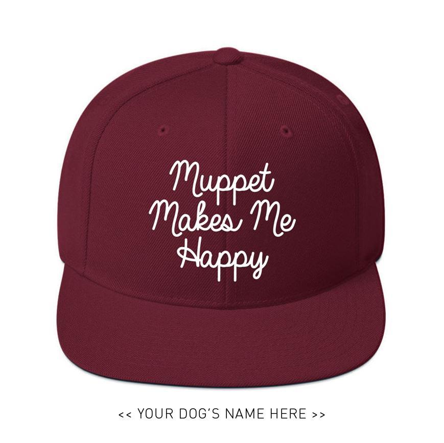 Your Dog Here - Love Letter - Snapback - Puppies Make Me Happy