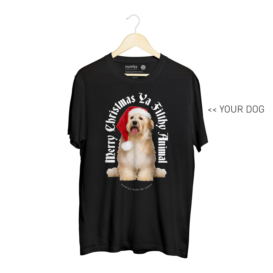 Your Dog Here - My Christmas Miracle | Soft Cotton Uni-Sex  Tee - Puppies Make Me Happy