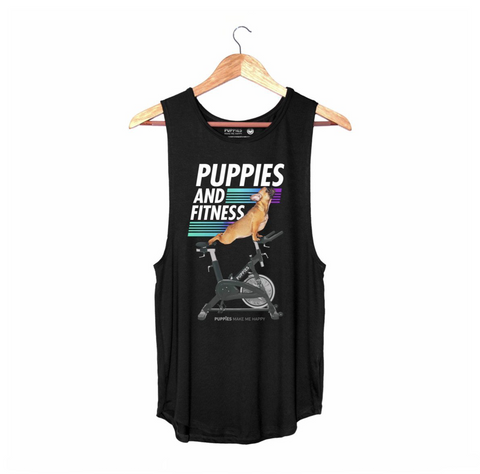Puppies & Spin Bike Future Colors | Sleeveless