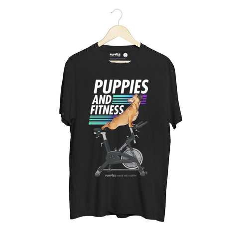 Puppies & Spin Bike Future Colors  | Puppies Soft Uni-Sex Tee