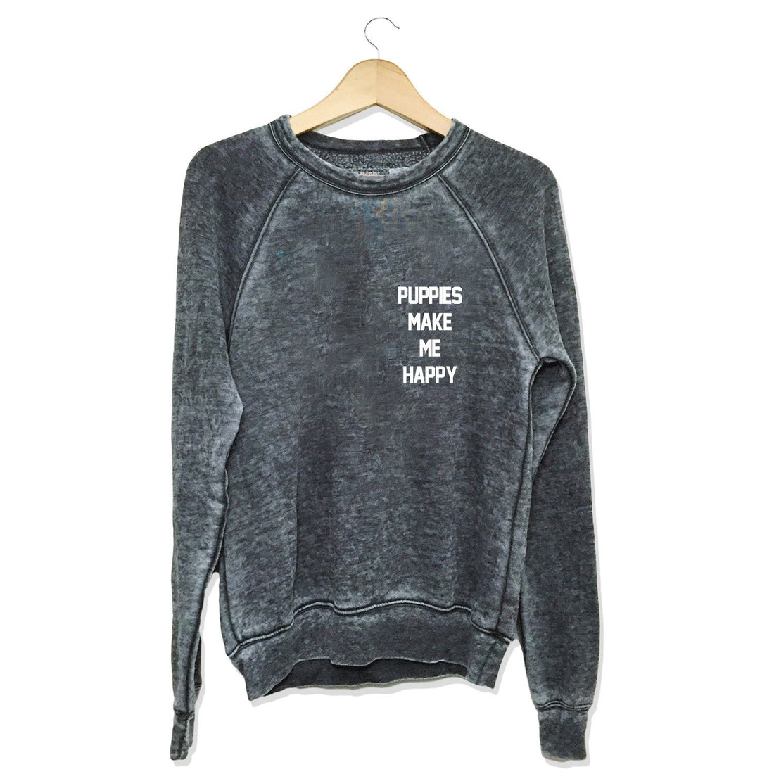 The Motto | Acid Crew Sweatshirt - Puppies Make Me Happy