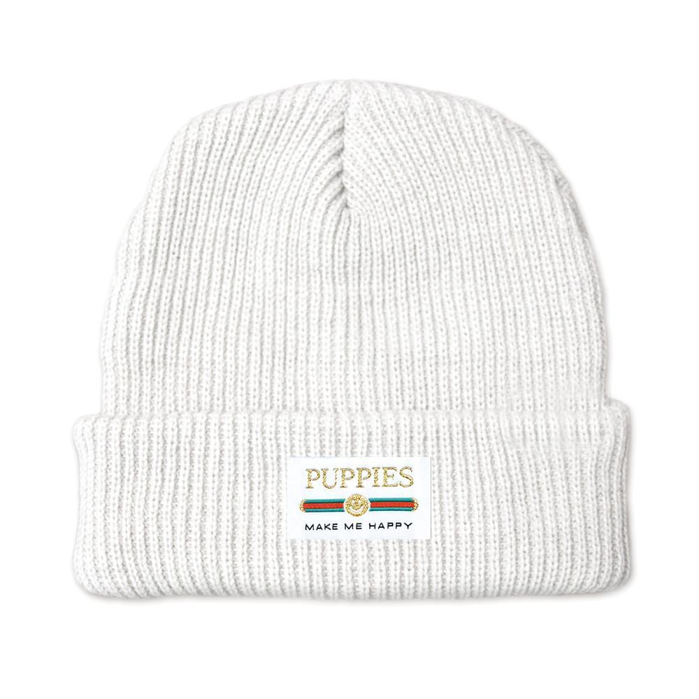 Pup Lux | Gold Label Beanie - Puppies Make Me Happy