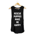 Rescue Puppies - Women's Sleeveless - Puppies Make Me Happy