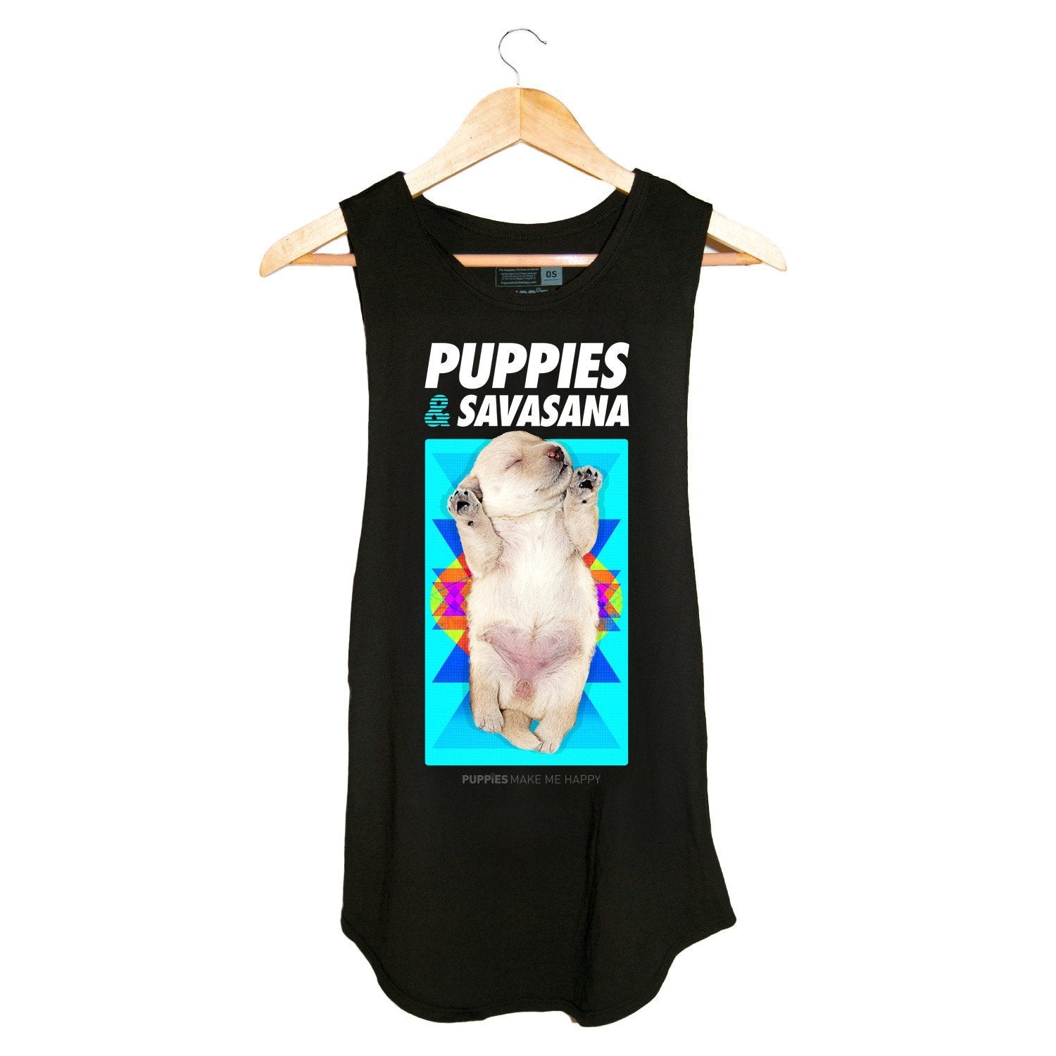 Savasana | Women's Sleeveless - Puppies Make Me Happy