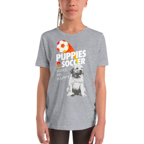 Soccer Puppies | Youth Tee - Puppies Make Me Happy