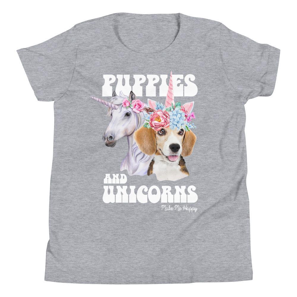 Unicorn Friends | Youth Tee - Puppies Make Me Happy