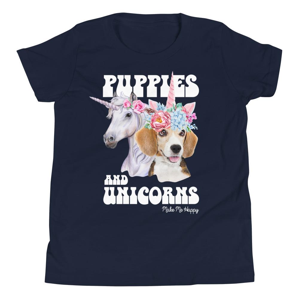 Unicorn Friends | Youth Tee - Puppies Make Me Happy
