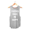 Title Tee - Women's Sleeveless - Puppies Make Me Happy